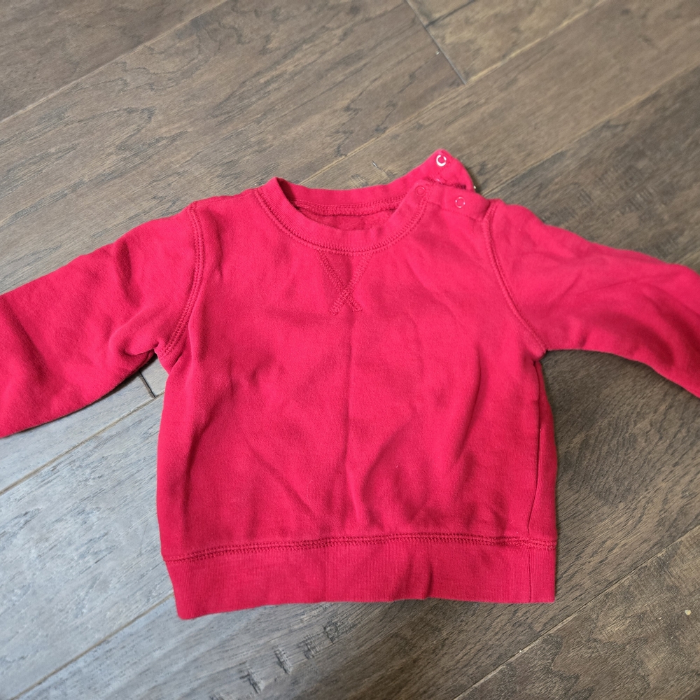 Primary Red Cozy Sweatshirt 12-18m